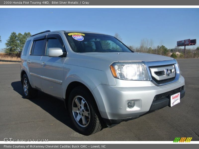 Billet Silver Metallic / Gray 2009 Honda Pilot Touring 4WD