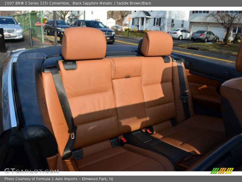 Black Sapphire Metallic / Saddle Brown/Black 2007 BMW 3 Series 335i Convertible