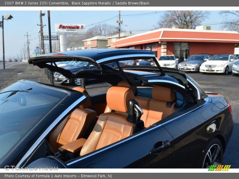 Black Sapphire Metallic / Saddle Brown/Black 2007 BMW 3 Series 335i Convertible