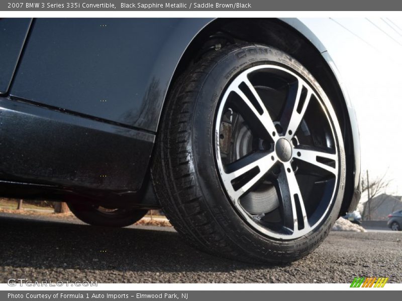 Black Sapphire Metallic / Saddle Brown/Black 2007 BMW 3 Series 335i Convertible