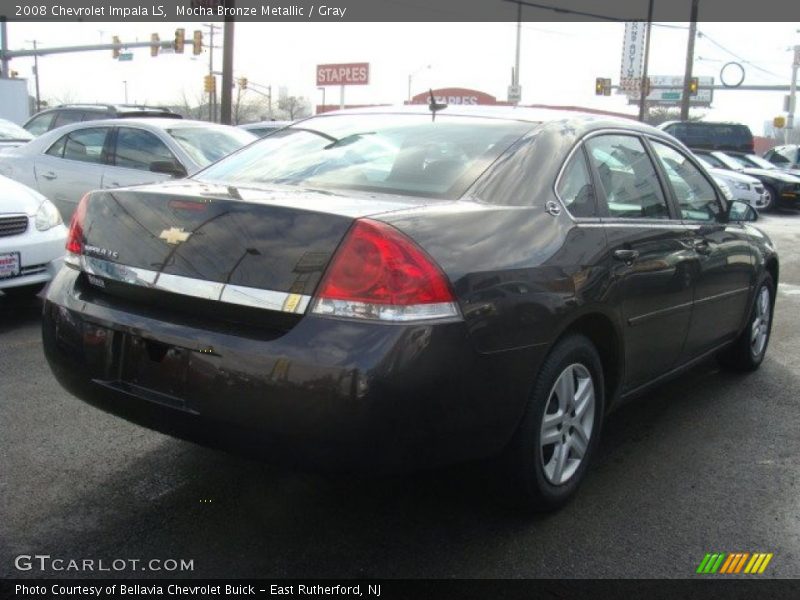 Mocha Bronze Metallic / Gray 2008 Chevrolet Impala LS