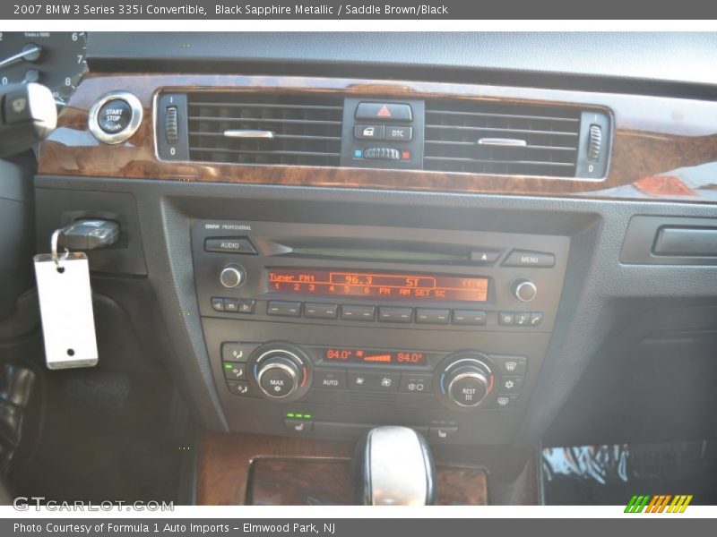 Black Sapphire Metallic / Saddle Brown/Black 2007 BMW 3 Series 335i Convertible