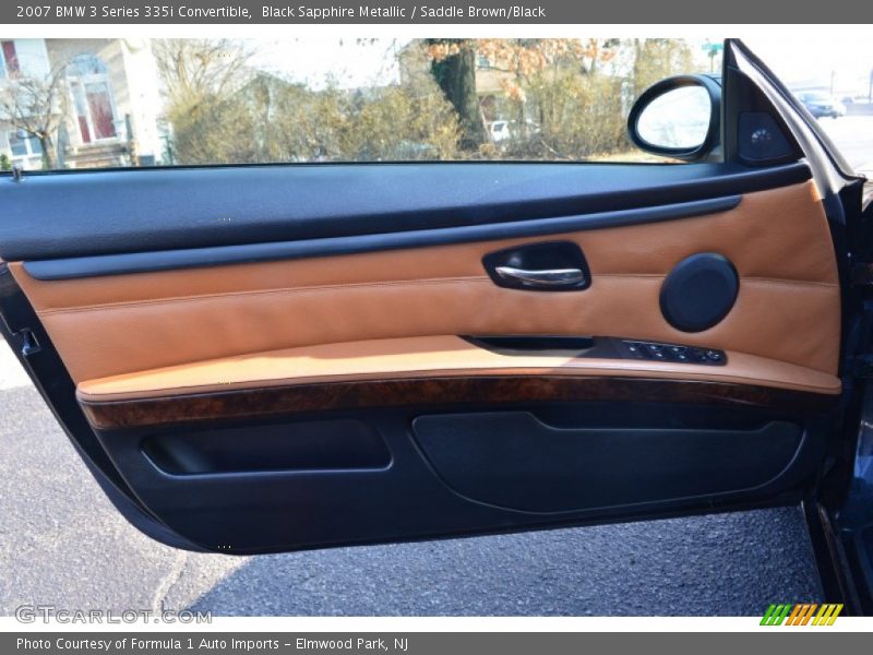 Black Sapphire Metallic / Saddle Brown/Black 2007 BMW 3 Series 335i Convertible