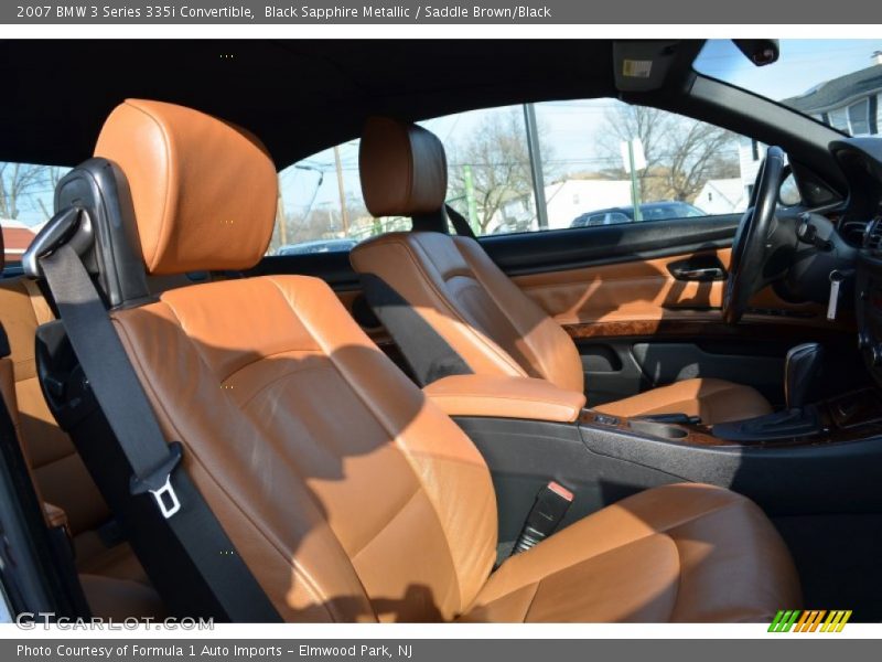 Black Sapphire Metallic / Saddle Brown/Black 2007 BMW 3 Series 335i Convertible