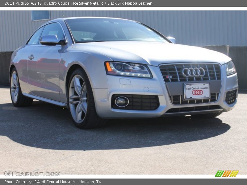 Ice Silver Metallic / Black Silk Nappa Leather 2011 Audi S5 4.2 FSI quattro Coupe