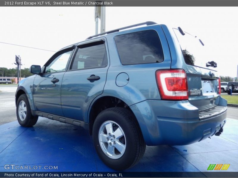 Steel Blue Metallic / Charcoal Black 2012 Ford Escape XLT V6