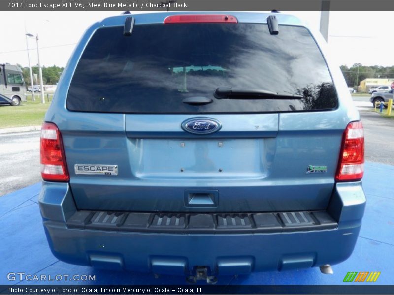 Steel Blue Metallic / Charcoal Black 2012 Ford Escape XLT V6