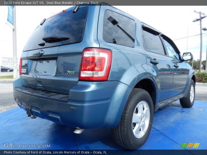Steel Blue Metallic / Charcoal Black 2012 Ford Escape XLT V6