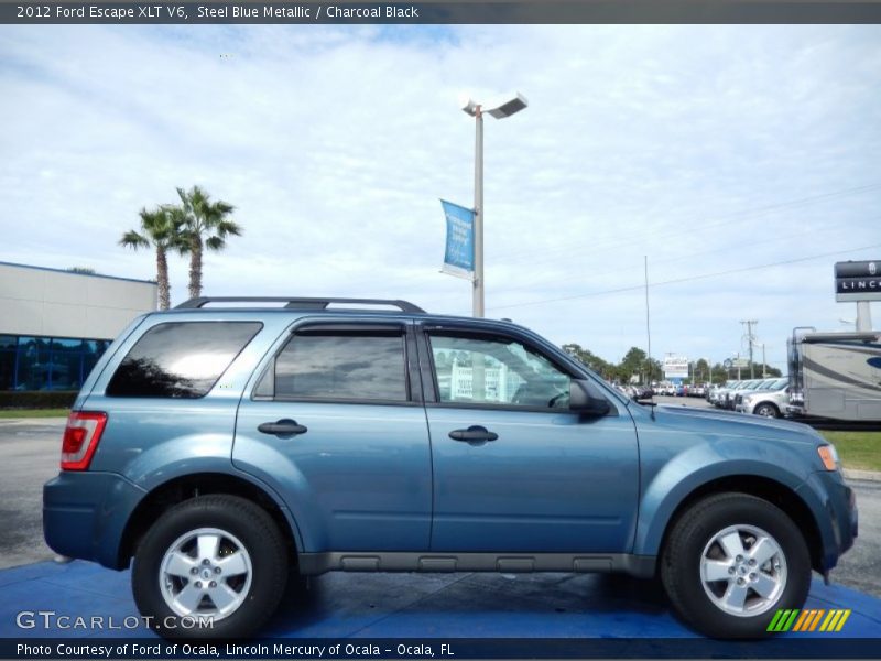 Steel Blue Metallic / Charcoal Black 2012 Ford Escape XLT V6