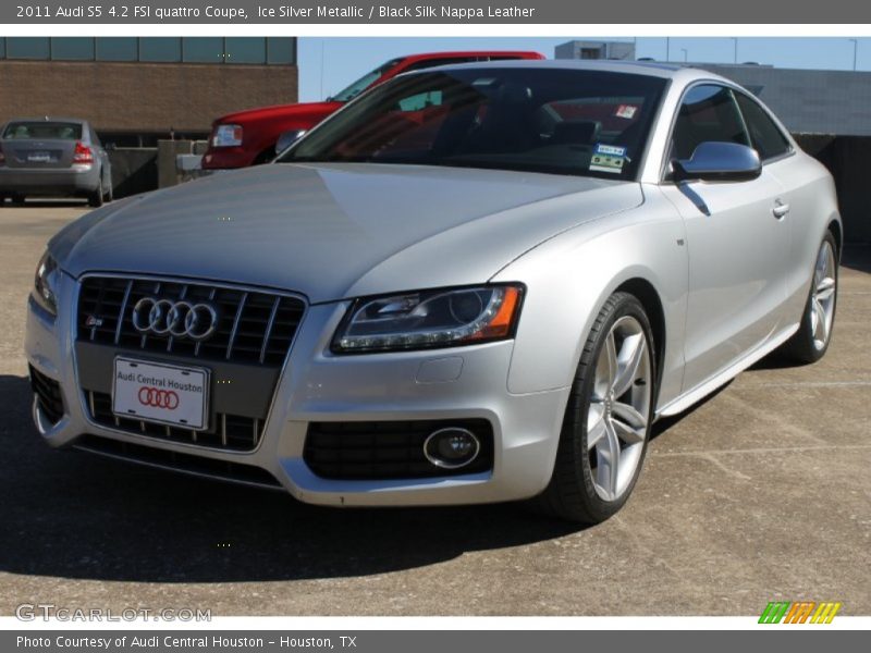 Ice Silver Metallic / Black Silk Nappa Leather 2011 Audi S5 4.2 FSI quattro Coupe