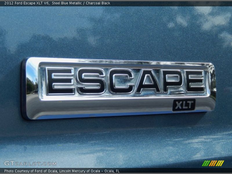 Steel Blue Metallic / Charcoal Black 2012 Ford Escape XLT V6