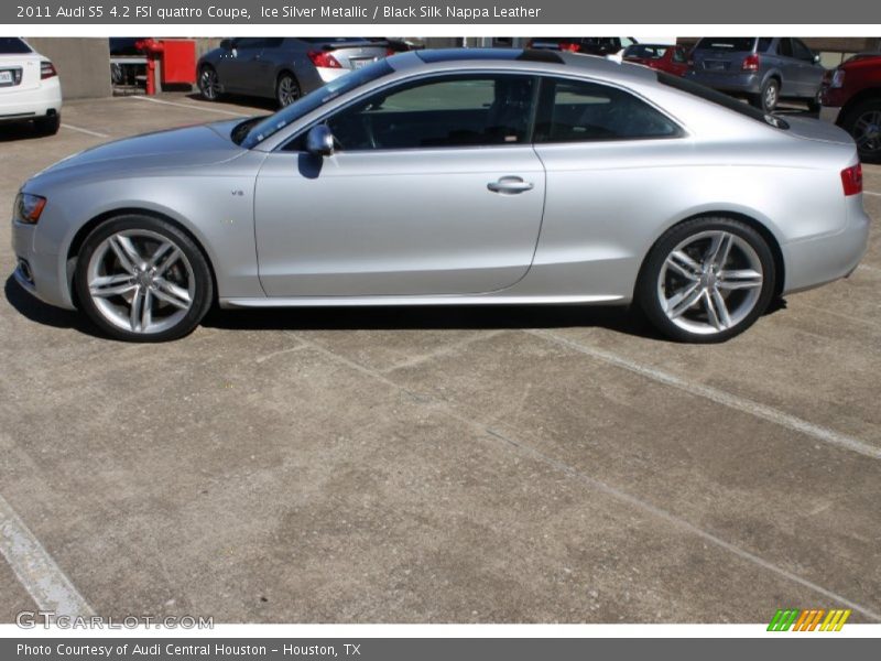 Ice Silver Metallic / Black Silk Nappa Leather 2011 Audi S5 4.2 FSI quattro Coupe