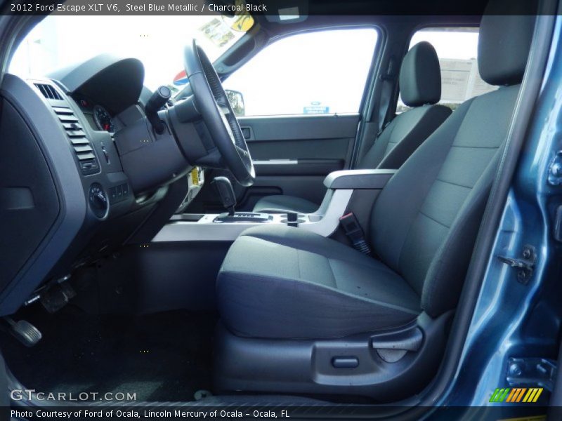 Steel Blue Metallic / Charcoal Black 2012 Ford Escape XLT V6