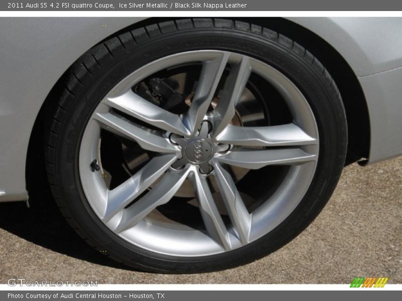 Ice Silver Metallic / Black Silk Nappa Leather 2011 Audi S5 4.2 FSI quattro Coupe