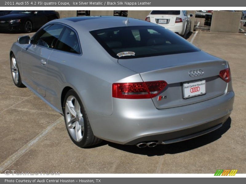 Ice Silver Metallic / Black Silk Nappa Leather 2011 Audi S5 4.2 FSI quattro Coupe