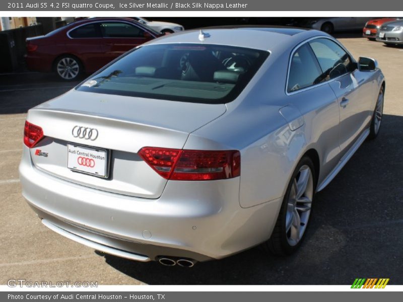 Ice Silver Metallic / Black Silk Nappa Leather 2011 Audi S5 4.2 FSI quattro Coupe