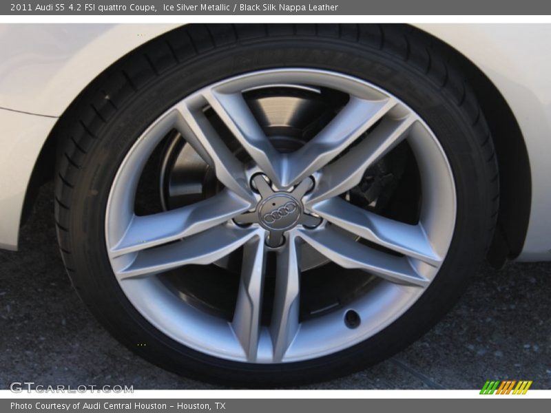 Ice Silver Metallic / Black Silk Nappa Leather 2011 Audi S5 4.2 FSI quattro Coupe