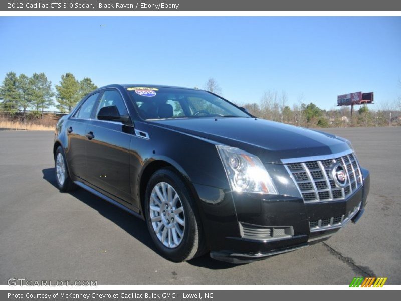 Black Raven / Ebony/Ebony 2012 Cadillac CTS 3.0 Sedan