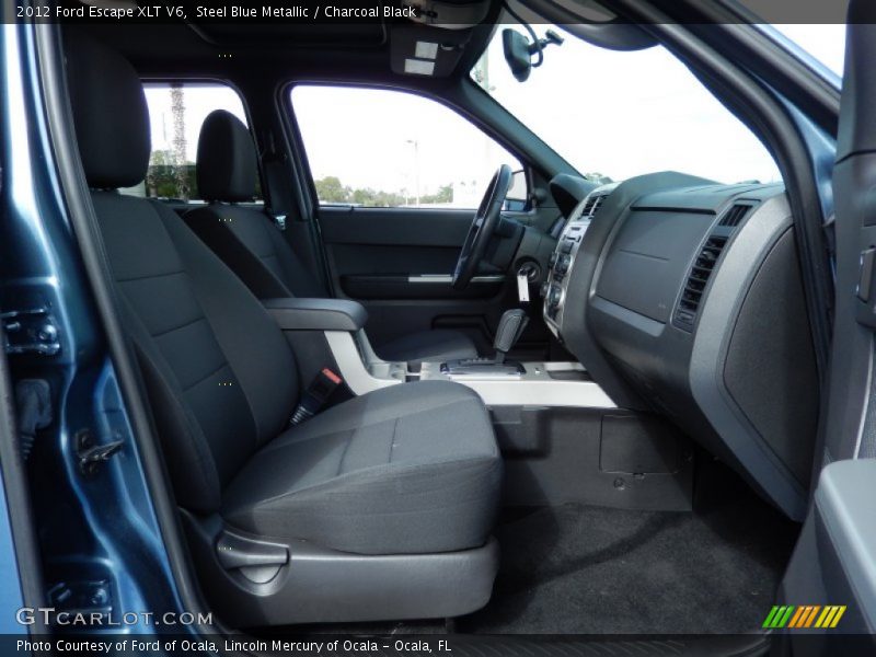 Steel Blue Metallic / Charcoal Black 2012 Ford Escape XLT V6