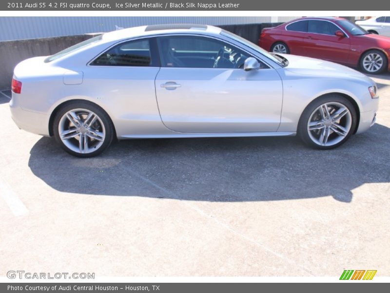 Ice Silver Metallic / Black Silk Nappa Leather 2011 Audi S5 4.2 FSI quattro Coupe