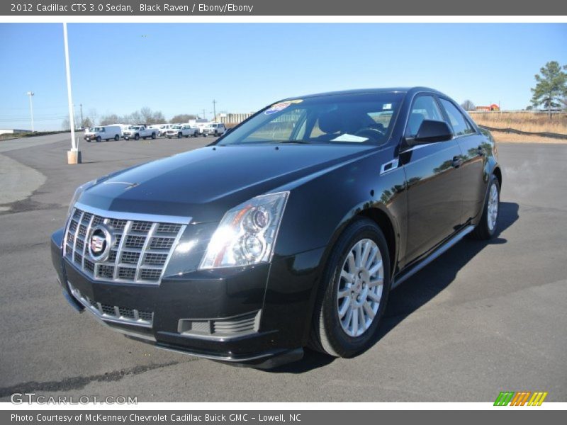 Black Raven / Ebony/Ebony 2012 Cadillac CTS 3.0 Sedan