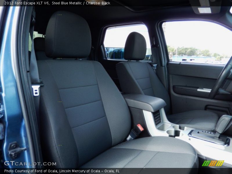 Steel Blue Metallic / Charcoal Black 2012 Ford Escape XLT V6