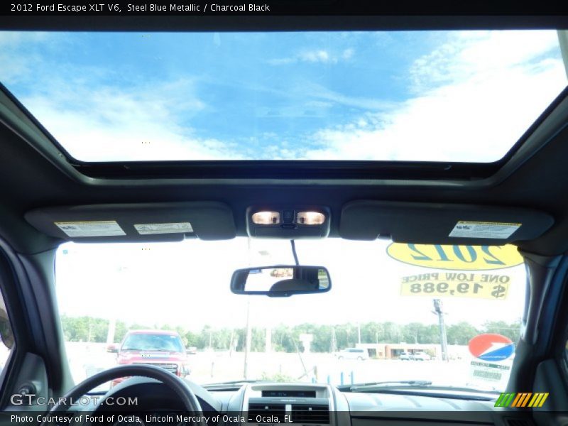 Steel Blue Metallic / Charcoal Black 2012 Ford Escape XLT V6