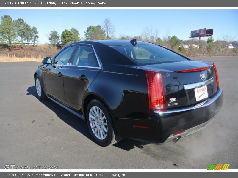 Black Raven / Ebony/Ebony 2012 Cadillac CTS 3.0 Sedan