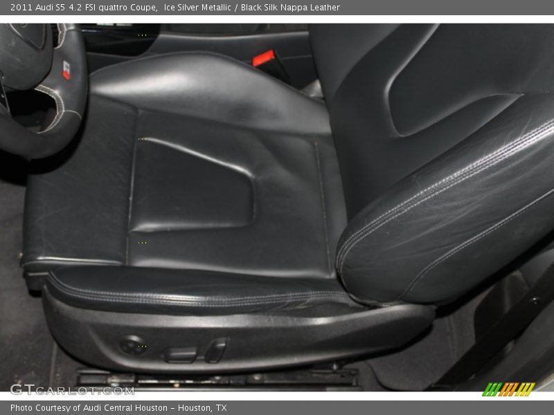 Ice Silver Metallic / Black Silk Nappa Leather 2011 Audi S5 4.2 FSI quattro Coupe