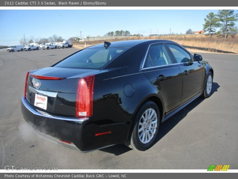 Black Raven / Ebony/Ebony 2012 Cadillac CTS 3.0 Sedan