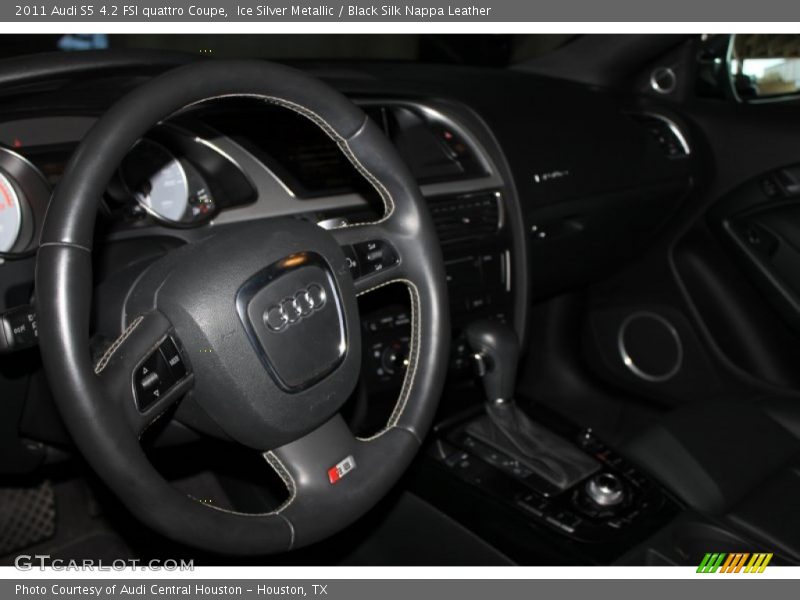 Ice Silver Metallic / Black Silk Nappa Leather 2011 Audi S5 4.2 FSI quattro Coupe
