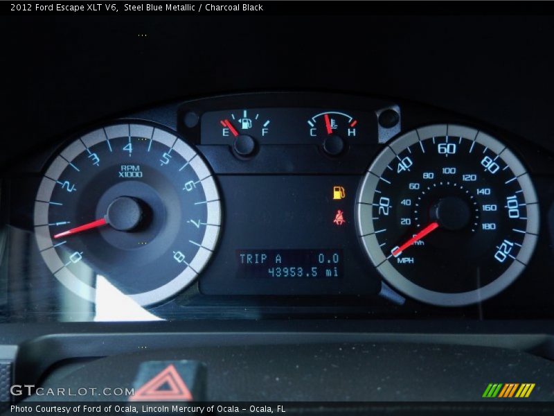 Steel Blue Metallic / Charcoal Black 2012 Ford Escape XLT V6