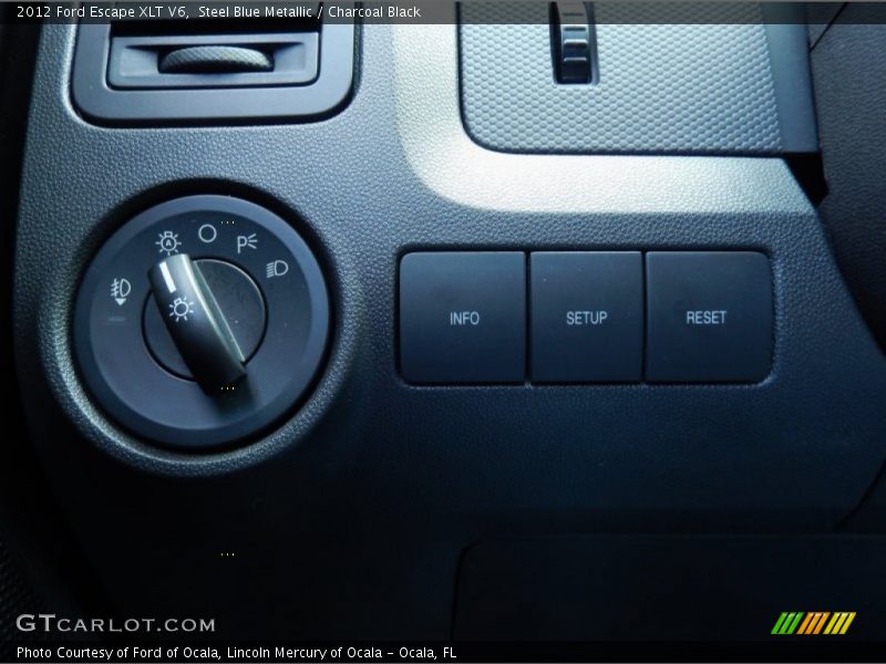 Steel Blue Metallic / Charcoal Black 2012 Ford Escape XLT V6