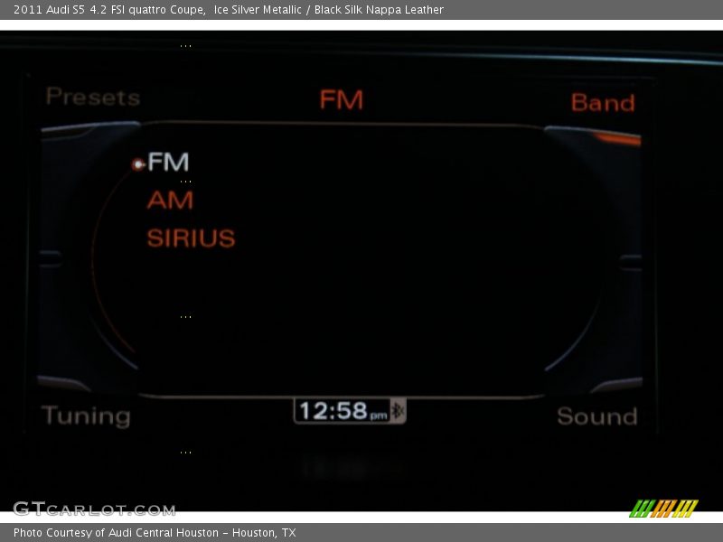 Ice Silver Metallic / Black Silk Nappa Leather 2011 Audi S5 4.2 FSI quattro Coupe