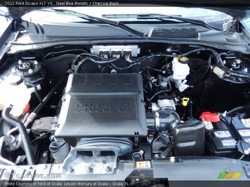 Steel Blue Metallic / Charcoal Black 2012 Ford Escape XLT V6