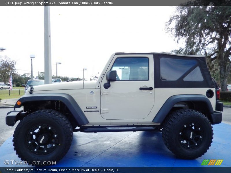 Sahara Tan / Black/Dark Saddle 2011 Jeep Wrangler Sport 4x4