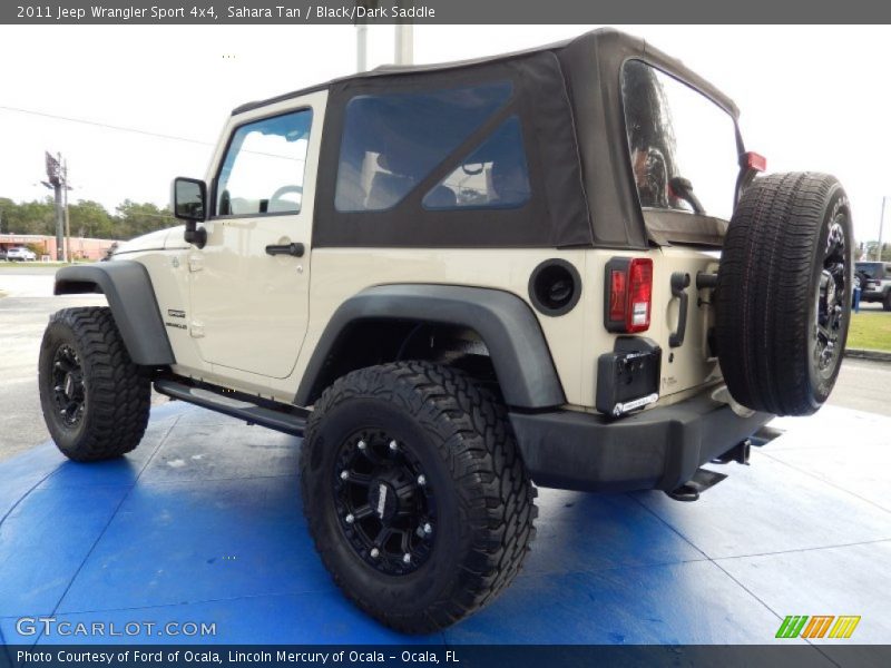 Sahara Tan / Black/Dark Saddle 2011 Jeep Wrangler Sport 4x4