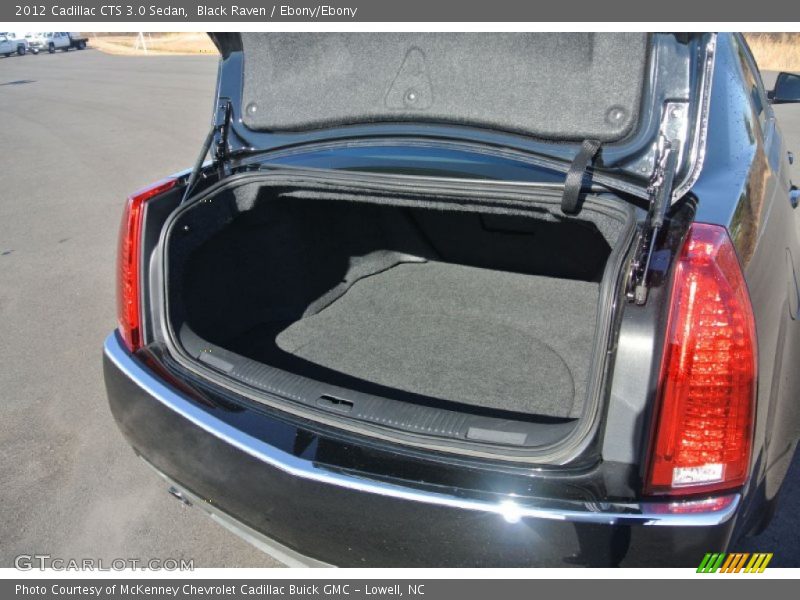 Black Raven / Ebony/Ebony 2012 Cadillac CTS 3.0 Sedan
