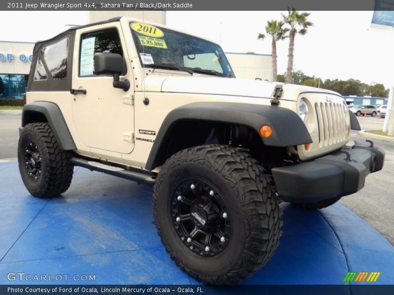 Sahara Tan / Black/Dark Saddle 2011 Jeep Wrangler Sport 4x4