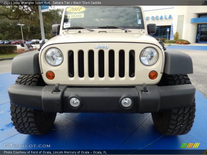 Sahara Tan / Black/Dark Saddle 2011 Jeep Wrangler Sport 4x4