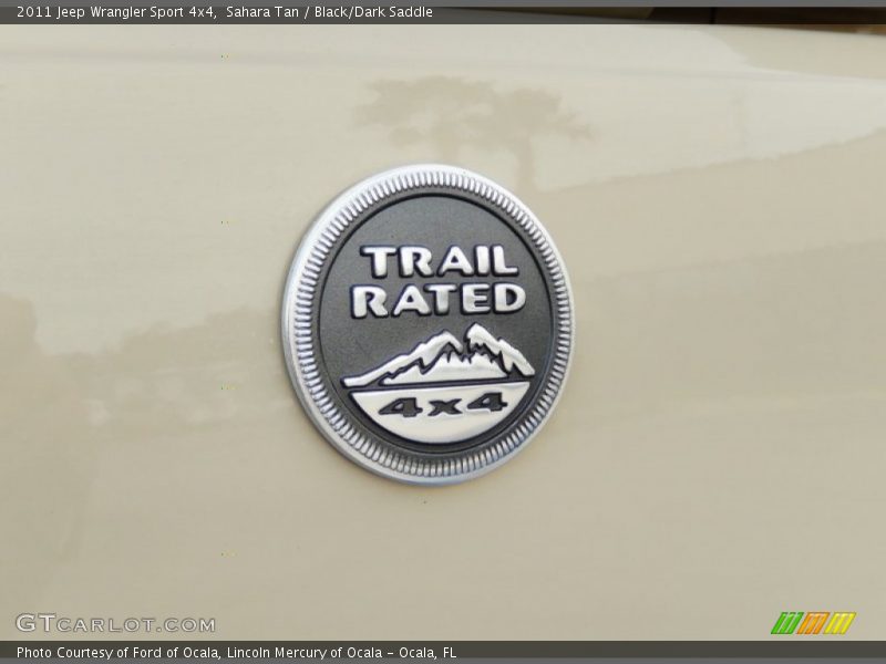Sahara Tan / Black/Dark Saddle 2011 Jeep Wrangler Sport 4x4