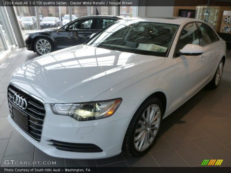 Glacier White Metallic / Nougat Brown 2014 Audi A6 3.0 TDI quattro Sedan