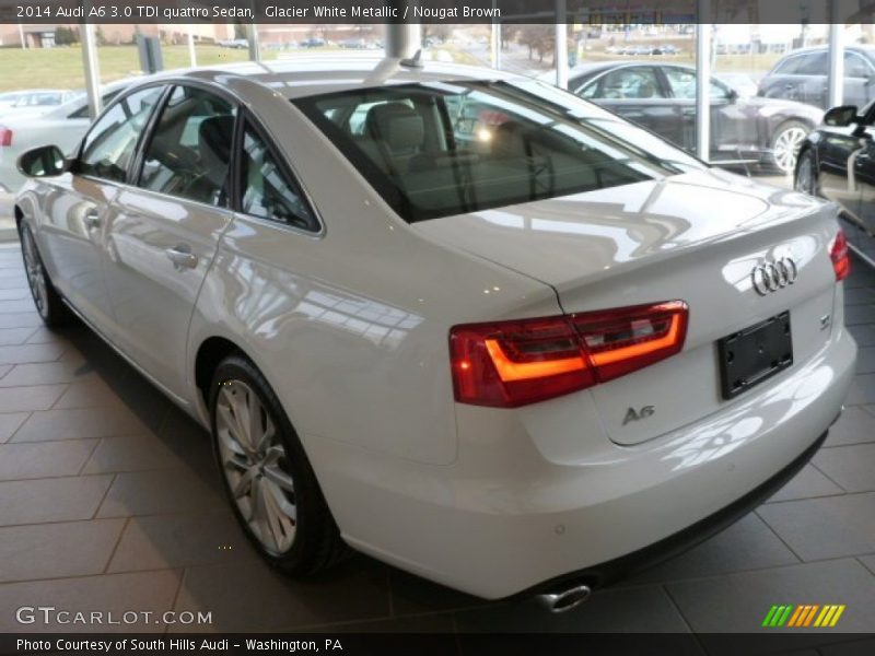 Glacier White Metallic / Nougat Brown 2014 Audi A6 3.0 TDI quattro Sedan