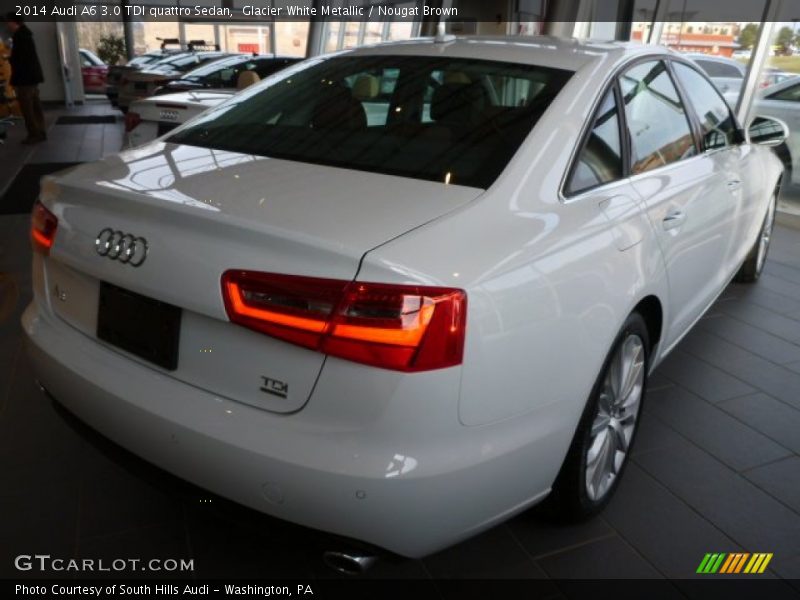 Glacier White Metallic / Nougat Brown 2014 Audi A6 3.0 TDI quattro Sedan