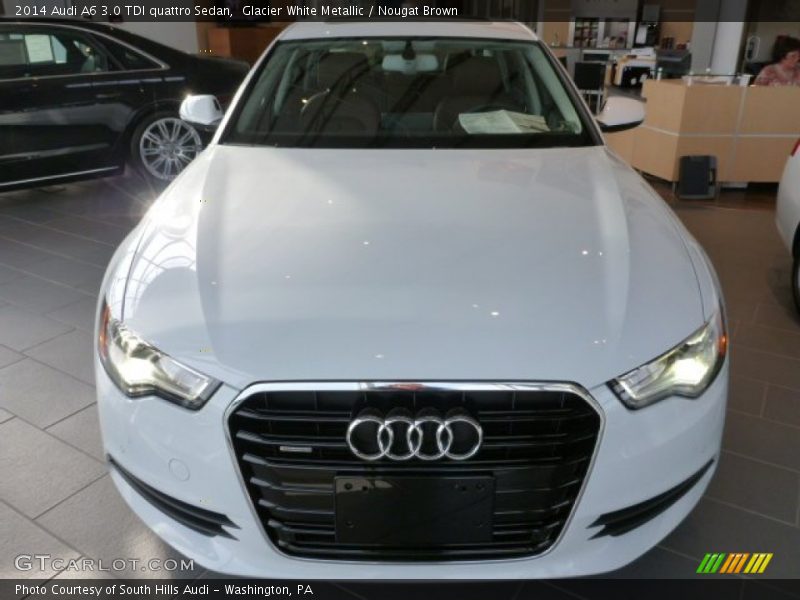 Glacier White Metallic / Nougat Brown 2014 Audi A6 3.0 TDI quattro Sedan