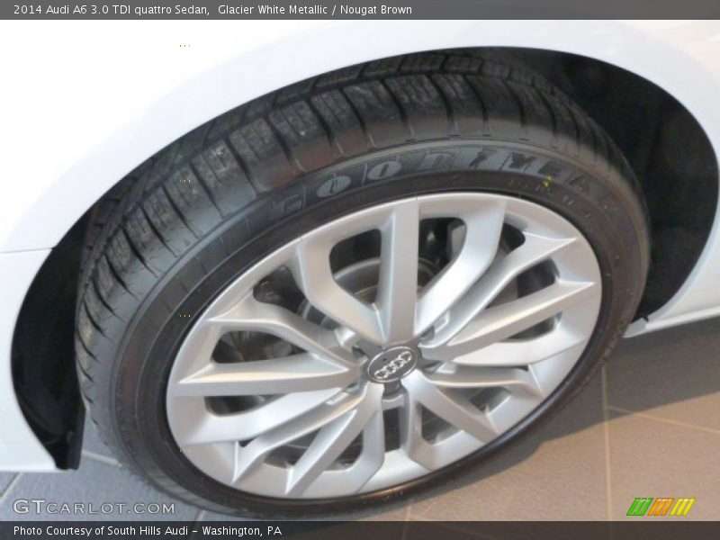 Glacier White Metallic / Nougat Brown 2014 Audi A6 3.0 TDI quattro Sedan