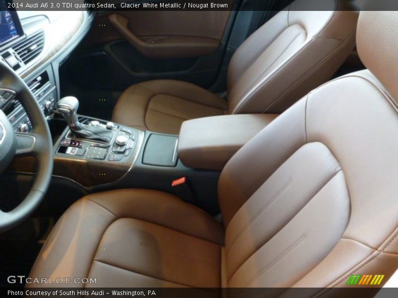 Glacier White Metallic / Nougat Brown 2014 Audi A6 3.0 TDI quattro Sedan