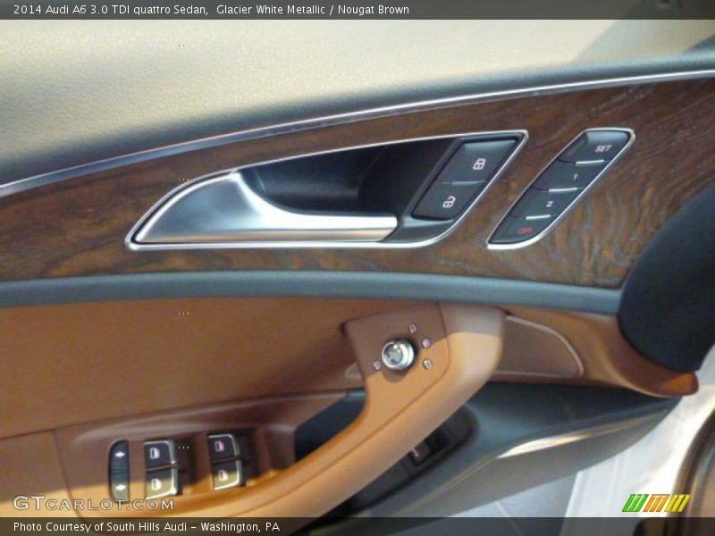 Glacier White Metallic / Nougat Brown 2014 Audi A6 3.0 TDI quattro Sedan
