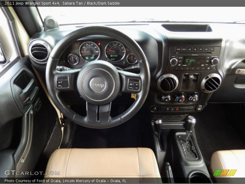 Sahara Tan / Black/Dark Saddle 2011 Jeep Wrangler Sport 4x4