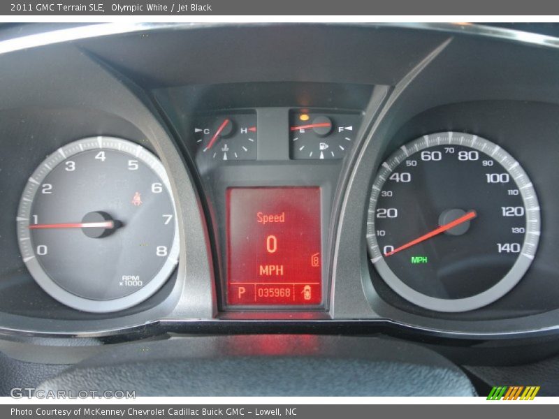 Olympic White / Jet Black 2011 GMC Terrain SLE